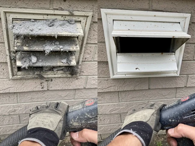 Professional dryer exhaust vent cleaning by Woodcrest Dryer Vent Cleaning in Woodcrest