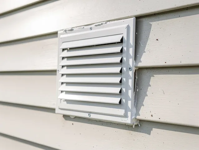 Expert vent cover replacement by Woodcrest Dryer Vent Cleaning in Woodcrest