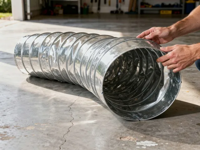 Woodcrest Dryer Vent Cleaning specialist using advanced equipment for thorough duct cleaning in Woodcrest