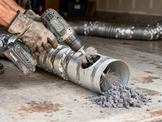 Professional duct cleaning by Woodcrest Dryer Vent Cleaning in Woodcrest