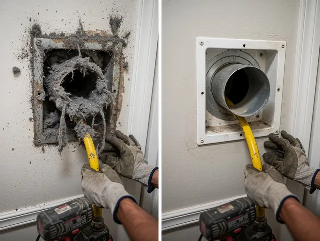 Expert gas dryer vent cleaning by Woodcrest Dryer Vent Cleaning in Woodcrest