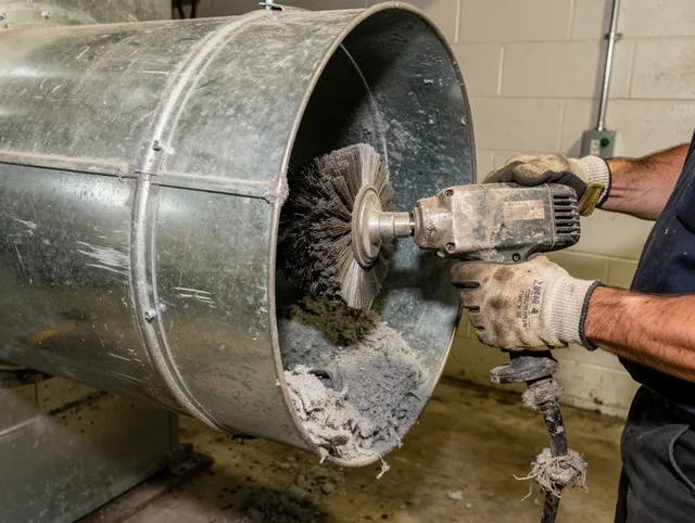 Industrial-grade dryer vent cleaning by Woodcrest Dryer Vent Cleaning in Woodcrest