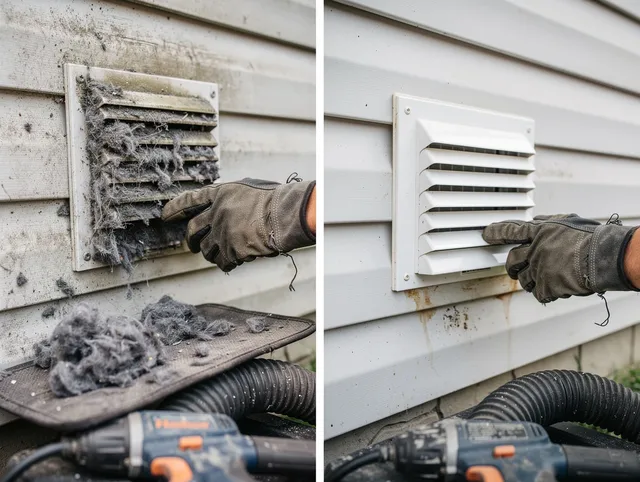 Residential dryer vent cleaning by Woodcrest Dryer Vent Cleaning in Woodcrest